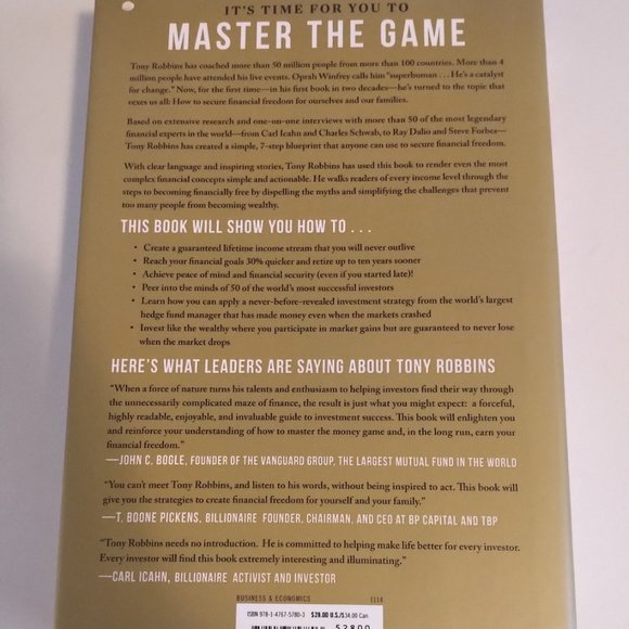 Money Master the Game by Tony Robbins - Picture 2 of 2